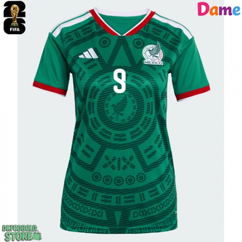 Mexico Raul Jimenez #9 Replika Hjemmebanetrøje Dame VM 2026 Kortærmet